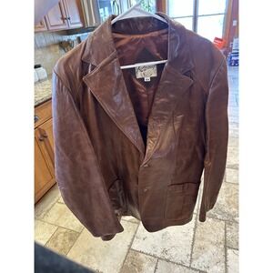 Vintage Remy Leather Fashions Size 44 Men's Soft Leather Jacket Large